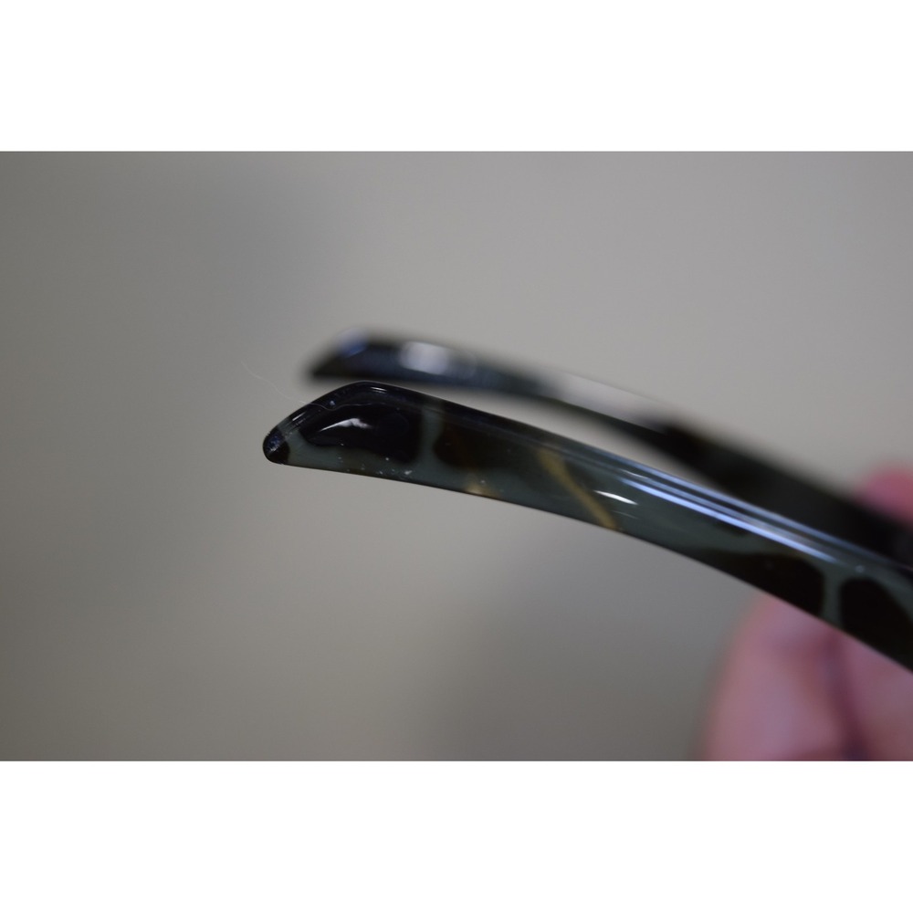 Wiley X DALILA Green Tortoise Wrap WOMENS Oversized Sunglasses Frame Italy FLAW - Picture 11 of 16